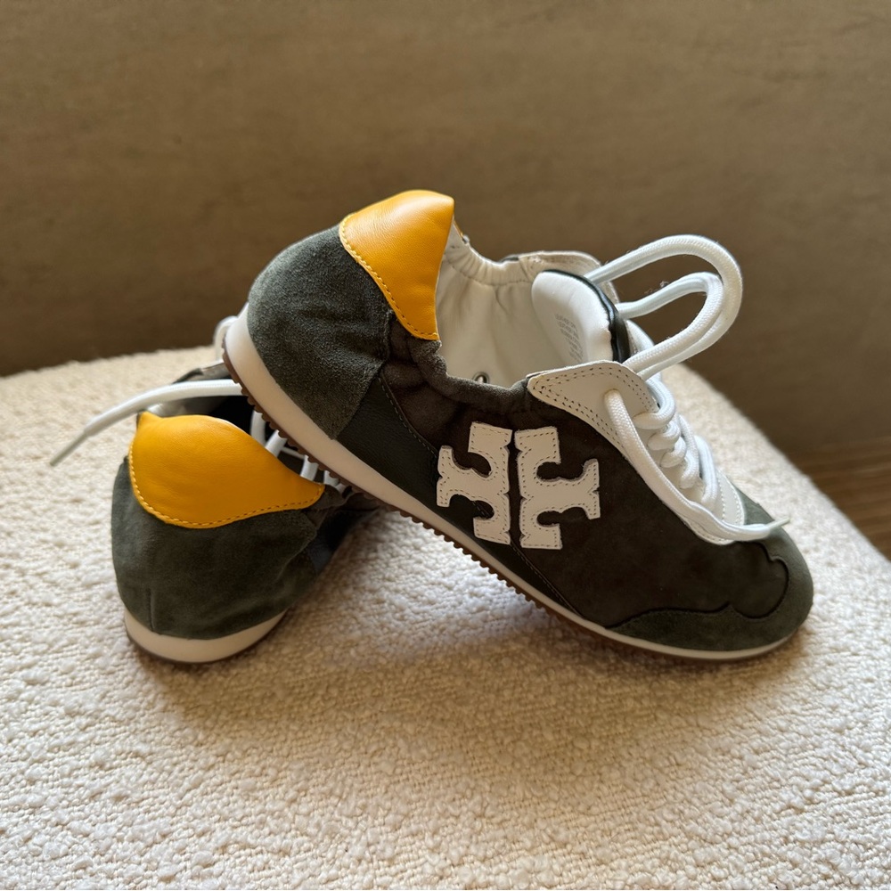 Tory Burch Green and White Athletic Shoes - Picture 2 of 6